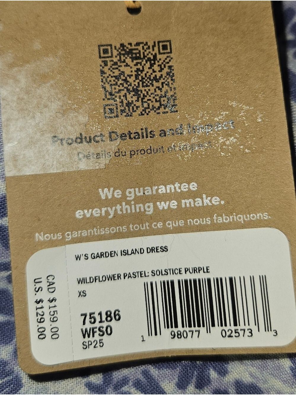 Patagonia Garden Island Dress Wildflower Print Midi Sundress NWT Size M - Picture 4 of 8